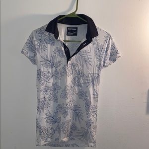 Express Floral Polo Shirt